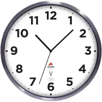 Alba Buitenklok radio EXTRA INOXYDABLE D355CM Zilvergrijs