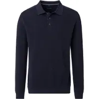 Casa Moda polo lange mouw donkerblauw