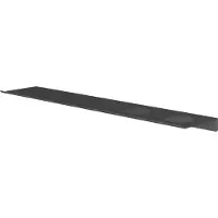 Hotbath &More Planchet 60cm - 2 Uitsparingen - Geborsteld Zwart PVD - Accessoires, Wastafel accessoires, Planchetten - 8721333300231