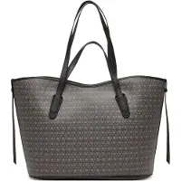 Coccinelle Never Without Bag Monogram Shopper grijs/zwart