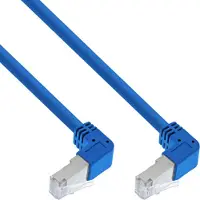 InLine Patchkabel 2-zijdig haaks, S/FTP, Cat.6, 250MHz, PVC, 3,43m