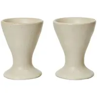 Ferm Living Eierdop Flow Off-White Speckle (Set van 2)