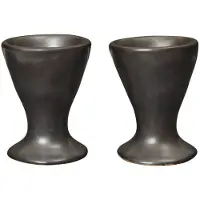 Ferm Living Eierdop Flow Black (Set van 2)
