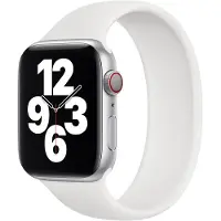 Apple Siliconen solobandje voor de Watch | 38/40/41/42 mm - Maat 4 - White