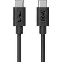 Hama 00086448 USB-C-kabel USB 2.0 USB-C stekker 1.2 m Zwart