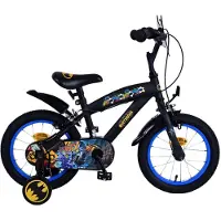Volare Batman kinderfiets - voor jongens - 14 inch - zwart - met twee handremmen