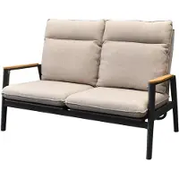 AVH-Collectie Alzano 2-zitsbank zand rope aluminium antraciet