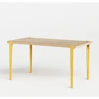 TIPTOE Balthazar Eettafel - 150 x 75 cm Eco-Certified Wood | Brioche Yellow