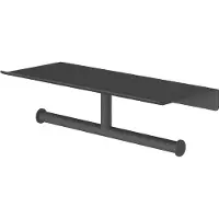 Hotbath &More dubbele rolhouder voor planchet zwart PVD