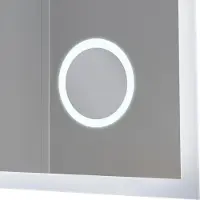 Pro-Tec LED-badspiegel 'Scafa' met 120 LED's, aluminium frame, 100 x 70 cm, wit