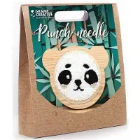 You do it DIY-Kit Punch Needle Set - panda, d: 15 cm