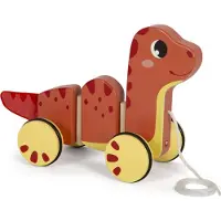 Small Foot - Houten Trekfiguur Dino