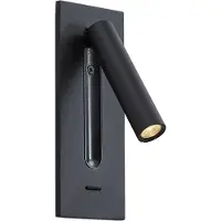 QAZQA Moderne wandlamp zwart incl. LED - Plaza
