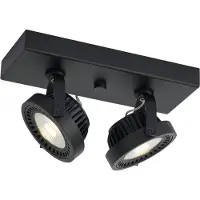 QAZQA Moderne opbouwspot zwart incl. dimbare LED 2-lichts - Apollo