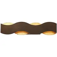 Eurofase LED Wandlamp Vaughan | 35W 3000K 830 | Bronze and Brushed Gold