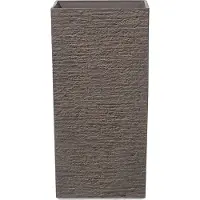 Beliani TENNO - Plantenbak - Donkerbruin - 35 cm - Stenenmix