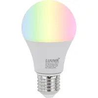 Luumr E27 dimbare LED lamp RGBW A60 opaal 9W 806 lm 2700-6500K