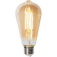 LUEDD E27 3-staps dimbare LED lamp ST64 goud 6W 700 lm 2700K