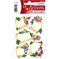 Herma Stickers kerstgroet, glittery - 10 stuks