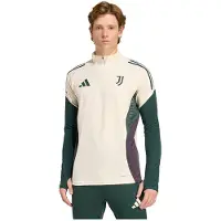 Adidas Juventus Trainingstrui 1/4-Zip Europees 2025-2026 Beige Groen Zwart