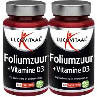Lucovitaal 2x Foliumzuur + Vitamine D3 120 Tabletten