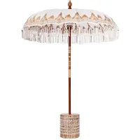 vidaXL Balinese parasol met basis Crèmekleurig 185 x 185 x 260 cm