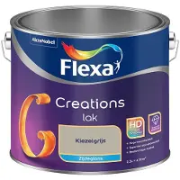 Flexa - Creations Lak Zijdeglans - Kiezelgrijs - Mengverf - 2,5 L