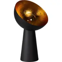 Atmooz - Hopi - Tafellamp - Zwart en Goud - Metaal - 43 cm Hoog - Woonkamer - Slaapkamer - Eetkamer