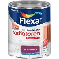 Flexa - Mooi Makkelijk Radiatoren Zijdeglans - 100% Framboos - Mengverf - 750 Ml