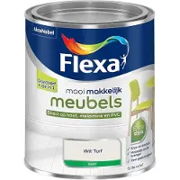 Flexa - Mooi Makkelijk Meubels Mat - Wit Turf - Mengverf - 750 Ml