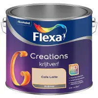 Flexa - Creations Muurverf Krijt - Cafe Latte - Mengverf - 2,5 L