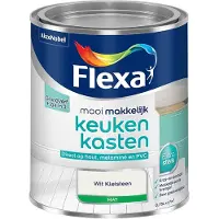 Flexa - Mooi Makkelijk Keukenkasten Mat - Wit Kleisteen - Mengverf - 750 Ml