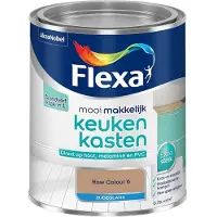 Flexa - Mooi Makkelijk Keukenkasten Zijdeglans - Raw Colour 6 - Mengverf - 750 Ml