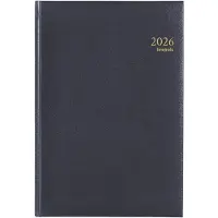 Brepols Omega Lima weekagenda met kwartierindeling 2027 blauw (1 week per 2 pagina's) 6-talig