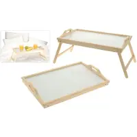Huismerk Premium Schoottafel Dienblad Hout - 50 x 30 x 24 cm