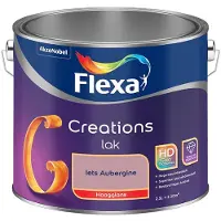 Flexa - Creations Lak Hoogglans - Iets Aubergine - Mengverf - 2,5 L