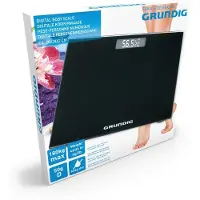 Grundig Personenweegschaal Digitaal Zwart zwart Glas Grundig Personenweegschaal