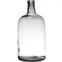Hakbijl Glass Flesvaas Terri Glas Ø19xh40cm Grijs grijs Glas Hakbijl Glass Vaas