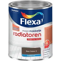 Flexa - Mooi Makkelijk Radiatoren Zijdeglans - Raw Colour 3 - Mengverf - 750 Ml
