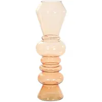Light Living Vaas Glas Ø13,5xH44,5cm Oranje oranje Glas Vaas