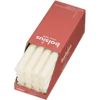 Bolsius Rustiek Dinerkaars 16st Parel Wit wit Wax Bolsius Kaars