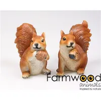 Farmwood Animals Beeld Eekhoorn Etend 16x9x18cm Bruin bruin Polyresin Tuinbeeld