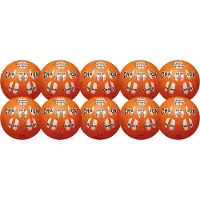 MONDO Fußball, oranje, 23 cm, set - Champion bal, kunststof, 10 stuks
