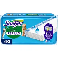 Swiffer WET PET Vloerdoekjes 40 Stuks Wit wit Kunststof Swiffer Dweildoek (los)