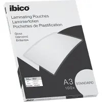 Ibico Basics A3 Lamineerhoezen, Glanzend - Standaard - 100 Stuks - Glashelder