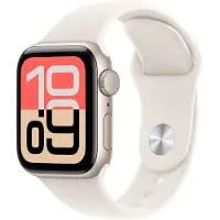 Apple Watch SE 3 GPS 40 mm starlight aluminium kast met starlight sportband - M/L