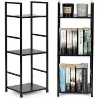 MULTISTORE Modern Home industriële loft stijl boekenkast met 3 planken - 80 x 29 x 23,5 cm - Bruin