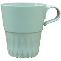 Papstar Officup beker 180ml groen set a 10 stuks groen Kunststof Beker