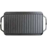 Lodge Chef collection omkeerbare bak- en grillplaat 50x25 cm