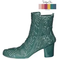 Ideas 4 Seasons Vaas Bootie Petrol Ø7x22x19cm Blauw blauw Keramiek Vaas